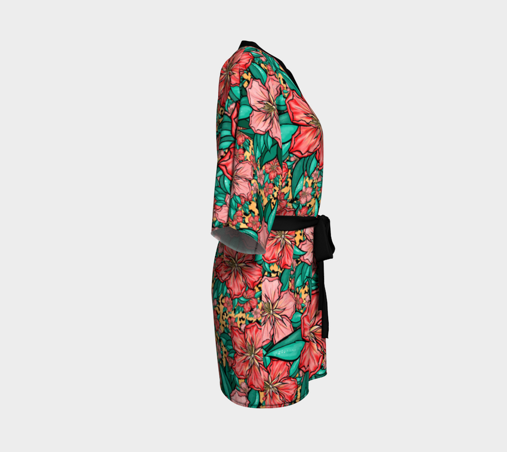 HIBSCUS PALE GOLD KIMONO