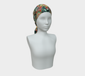 BLACK TROPICAL SCARF