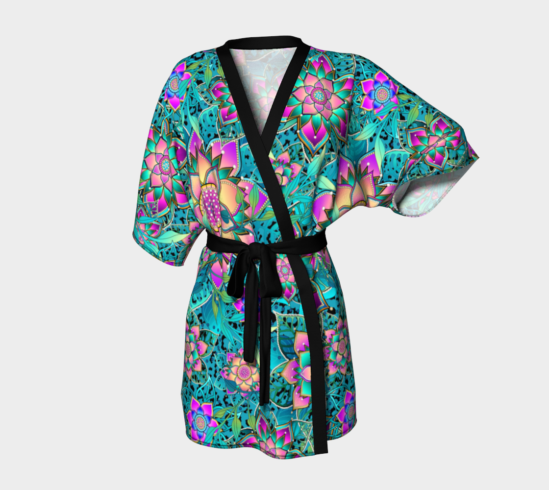 TROPICAL TURQUIOSE KIMONO