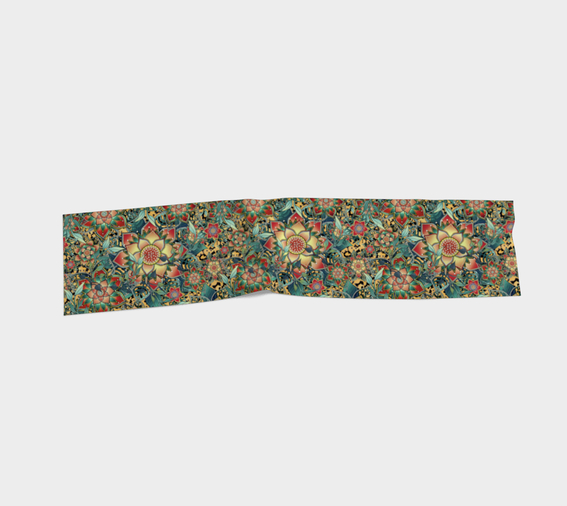 PALE GOLD TROPICAL SCARF