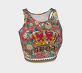 ABOA CROWN CROPPED TANK RED TROPICAL