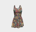 PINK TROPICAL FLARE DRESS