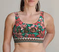WHITE HIBISCUS BRALETTE