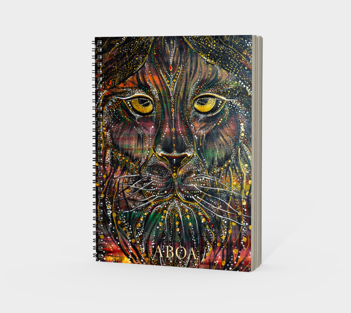 NOTEBOOK, NOTE PAD, JOURNAL, JOURNALING, MIND BODY, HOLISTIC HEALTH, WRITERS, POETRY, BOOK, BOOK LOVERS, SKETCHBOOK, LION, WARRIOR, BEAST, ANIMAL LOVERS, TRIBAL, KING
