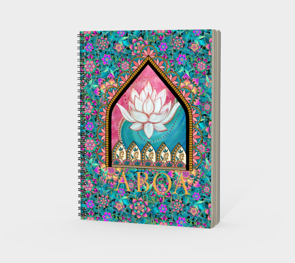 LOTUS SPIRAL NOTEBOOK