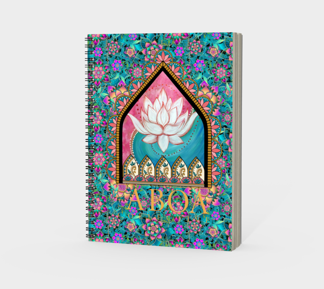 LOTUS SPIRAL NOTEBOOK