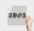 ABOA STICKER