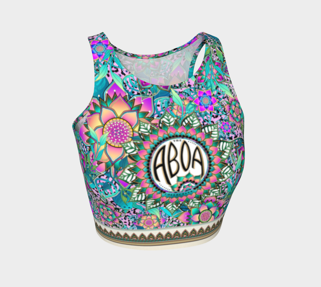 ABOA NOUVEAU PURPLE CROPPED TANK