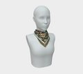 BLACK TROPICAL SCARF