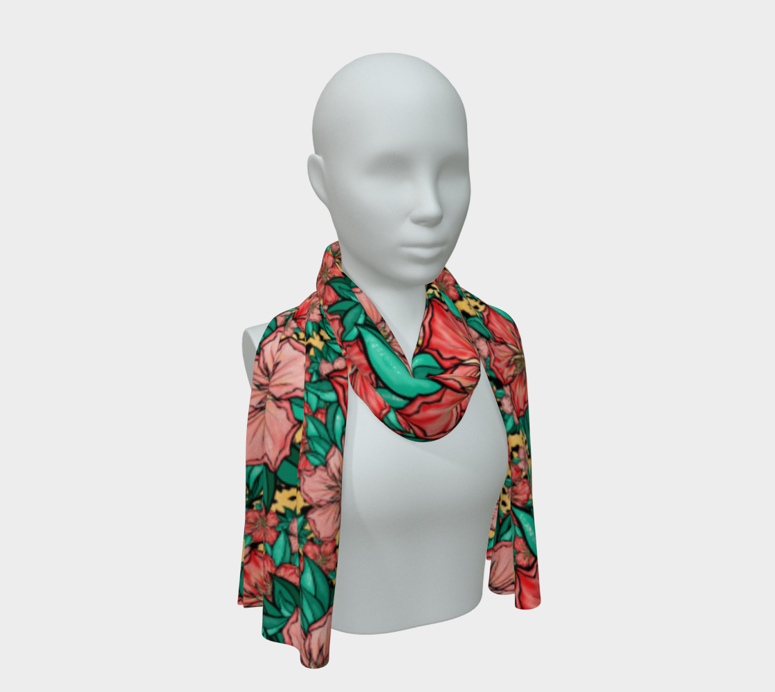 HIBISUS PALE GOLD SCARF