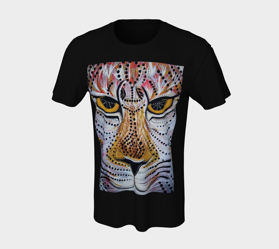 t-shirt, tees, lifestyle apparel, casual, fitness, activewear, fashion art, contemporary art, animal art, jaguar, big cats, lion, tiger, tribal