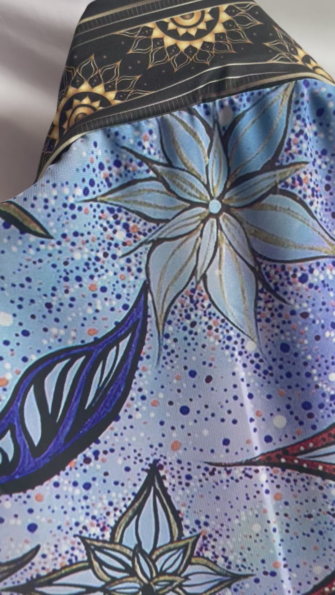robe, vest, cover up, summer wear, beachwear, casual wear, evening wear, hand made, fashion art, bespoke fashion, elephant, mandala