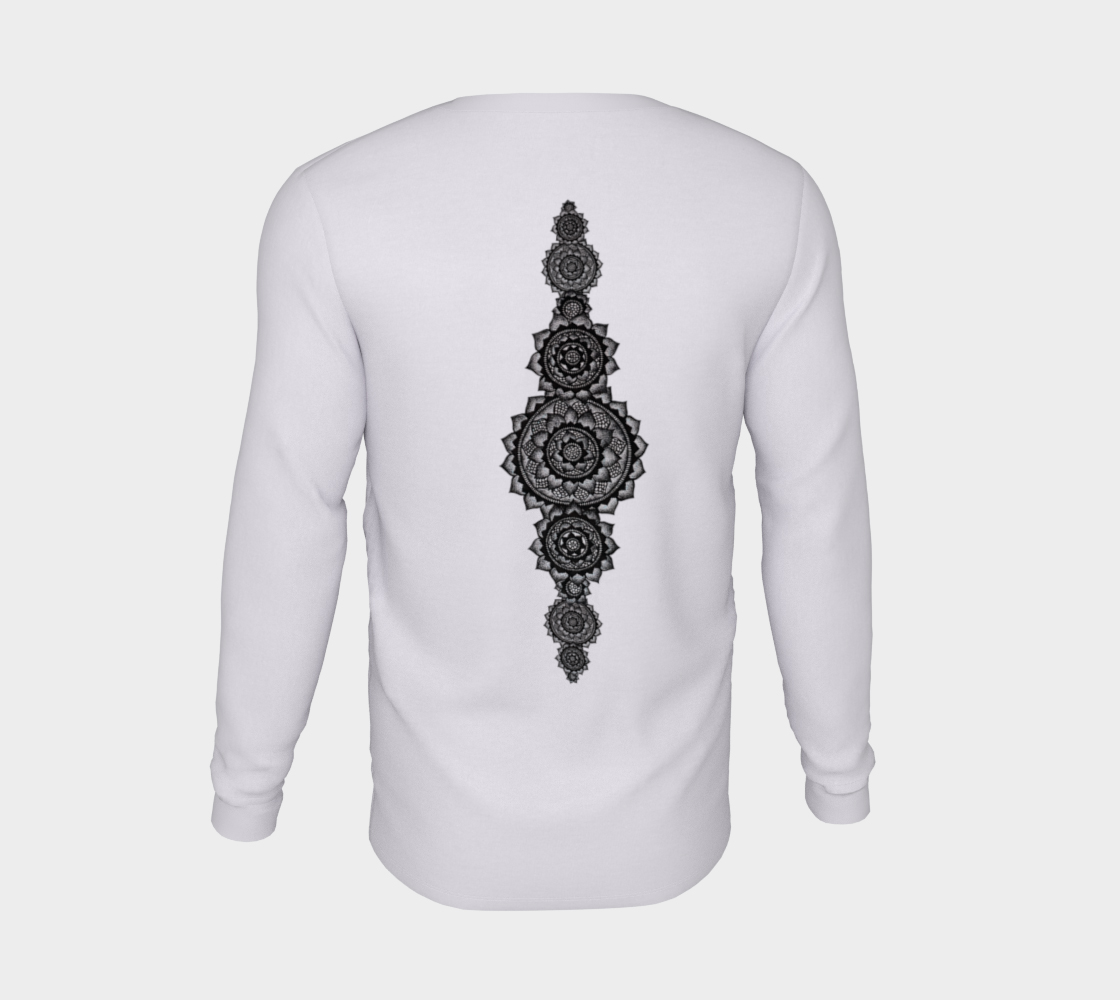 Lotus, lotus flower, yoga, mandala, long sleeve, fall fashion, comfy, casual, winter wear, fashion art, unisex