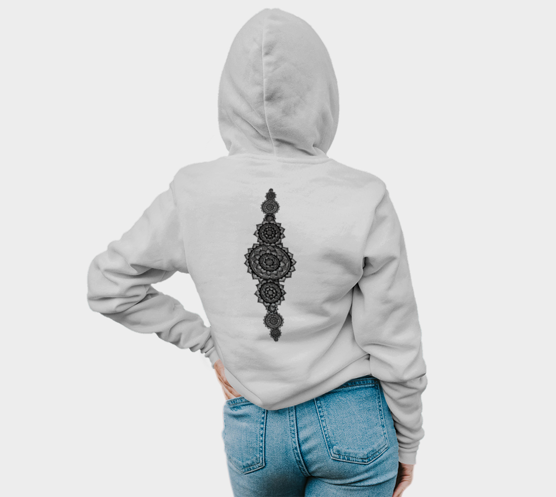 Lotus, lotus flower, yoga, mandala, fleece, hoodie, fall fashion, comfy, casual, winter wear, fashion art, unisex