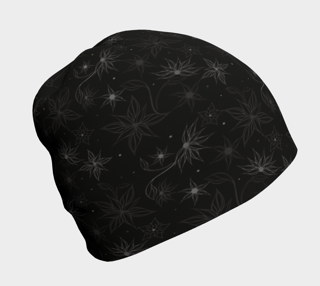 toque, beanie, winter hat, winter wear, floral, warm, comfy, fashion art, trend, unisex