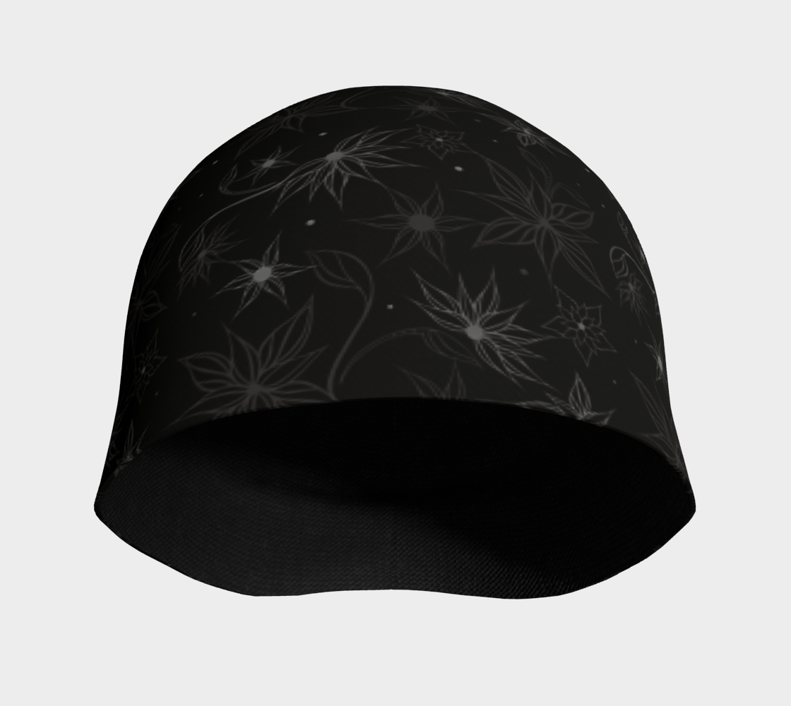 toque, beanie, winter hat, winter wear, floral, warm, comfy, fashion art, trend, unisex