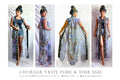 robe, vest, cover up, summer wear, beachwear, casual wear, evening wear, hand made, fashion art, bespoke fashion, elephant, mandala
