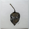 Foodie, habanero, hot pepper, chilli peppers, mandala, stippled ink, stipple, pointillism, dot work, fine art, contemporary art, art gallery, art collector