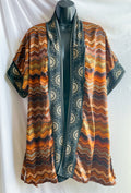 satin, robe, robe style, summer fashion, summer look, sunset, handmade, boho, cover up
