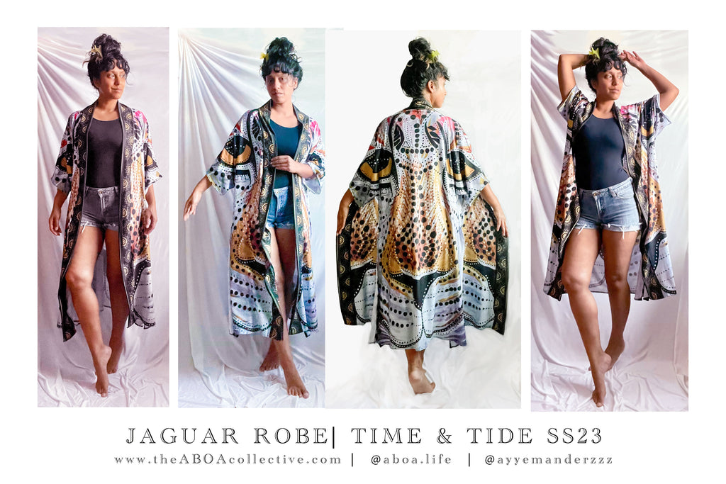 robe, vest, cover up, summer wear, beachwear, casual wear, evening wear, hand made, fashion art, bespoke fashion, jaguar, animal art