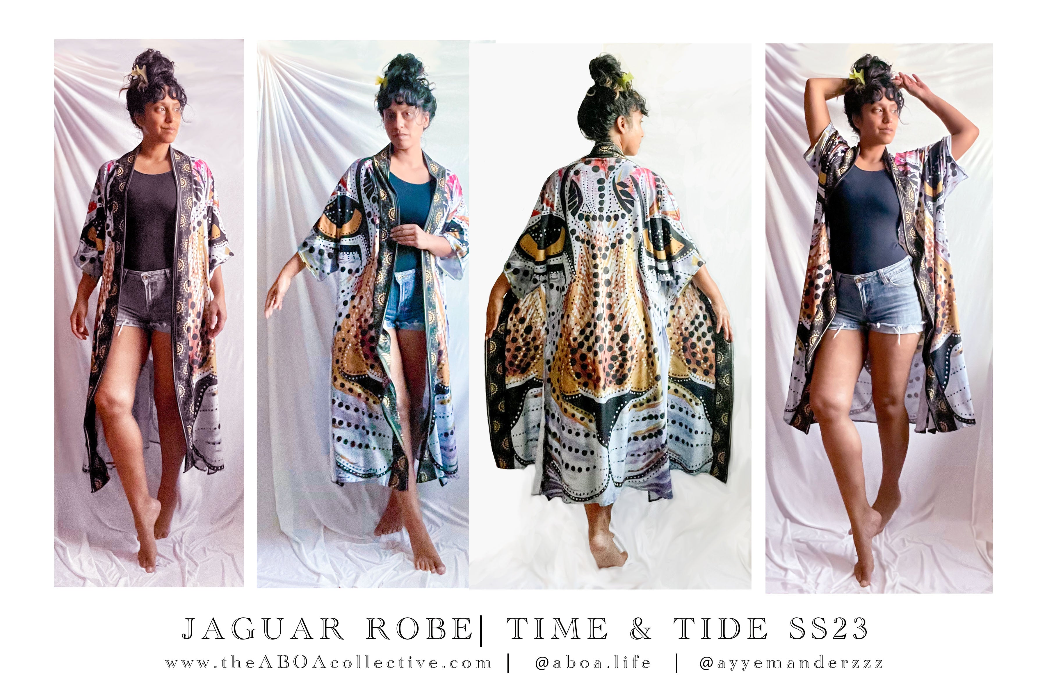 robe, vest, cover up, summer wear, beachwear, casual wear, evening wear, hand made, fashion art, bespoke fashion, jaguar, animal art