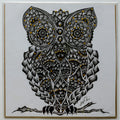 Animal art, mandala art, sacred geometry, black and white, stipple, pointillism, dot work, ink art, contemporary art, wall art, decor, art gallery 