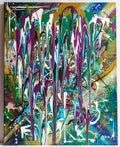 Abstract art, abstract expressionism, drip, painting, contemporary art, fine art, canvas, wall art, wall decor, art collector, colours