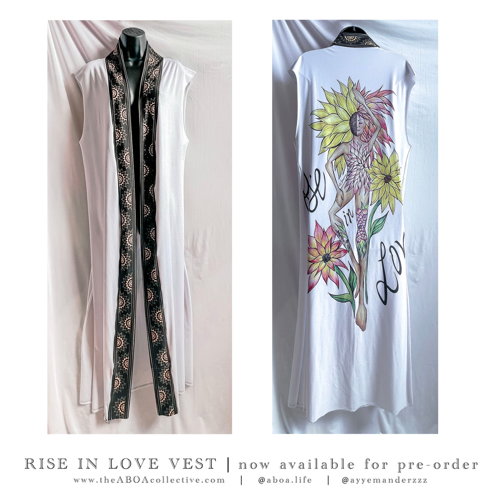 robe, vest, cover up, summer wear, beachwear, casual wear, evening wear, hand made, fashion art, bespoke fashion, flowers