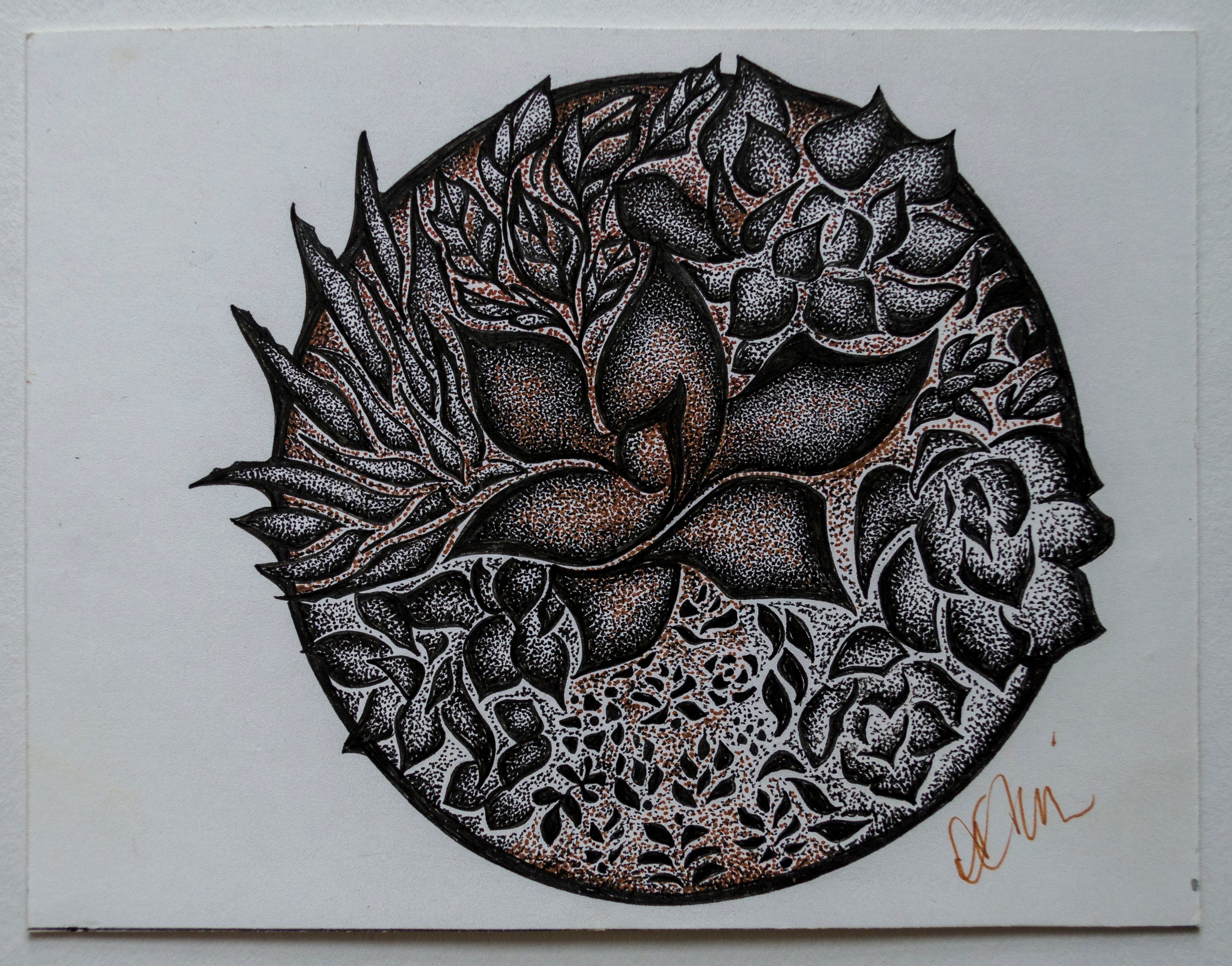 Plants, plant drawing, black and white, stipple, pointillism, dot work, ink art, contemporary art, wall art, decor, art gallery 