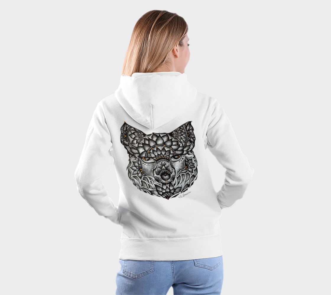 fox, wild thing, mandala, illustration, hoodie, fall fashion, comfy, casual, fashion art, unisex, winter wear