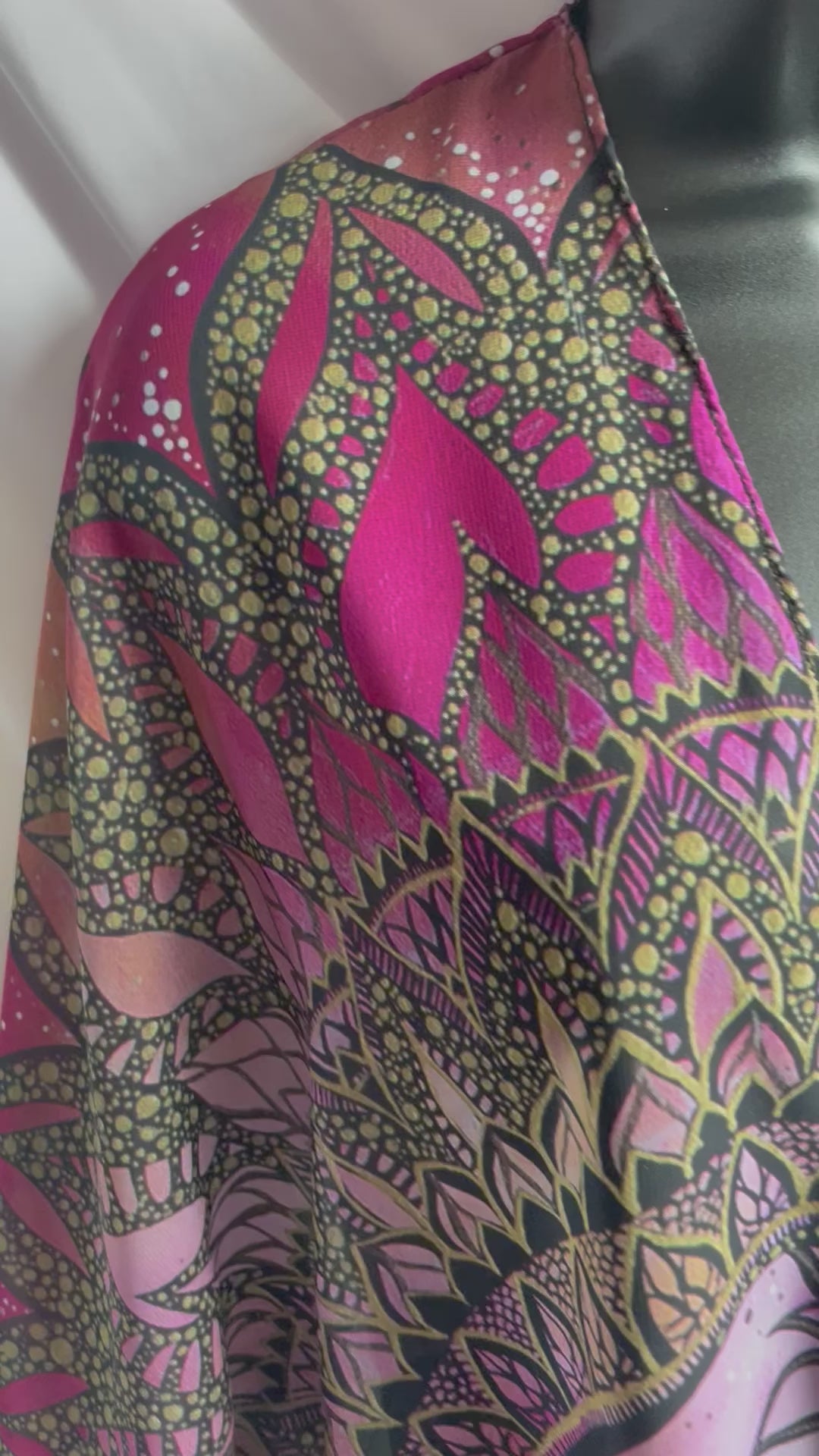 robe, vest, cover up, summer wear, beachwear, casual wear, evening wear, hand made, fashion art, bespoke fashion, lion, mandala