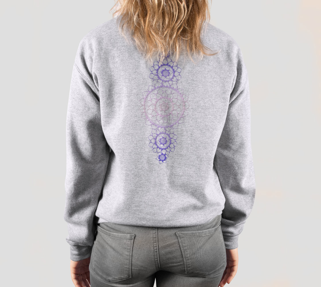 elephant, animals, purple, mandala, crew neck, fleece, long sleeve, sweater, fall fashion, winter wear, fashion art, unisex