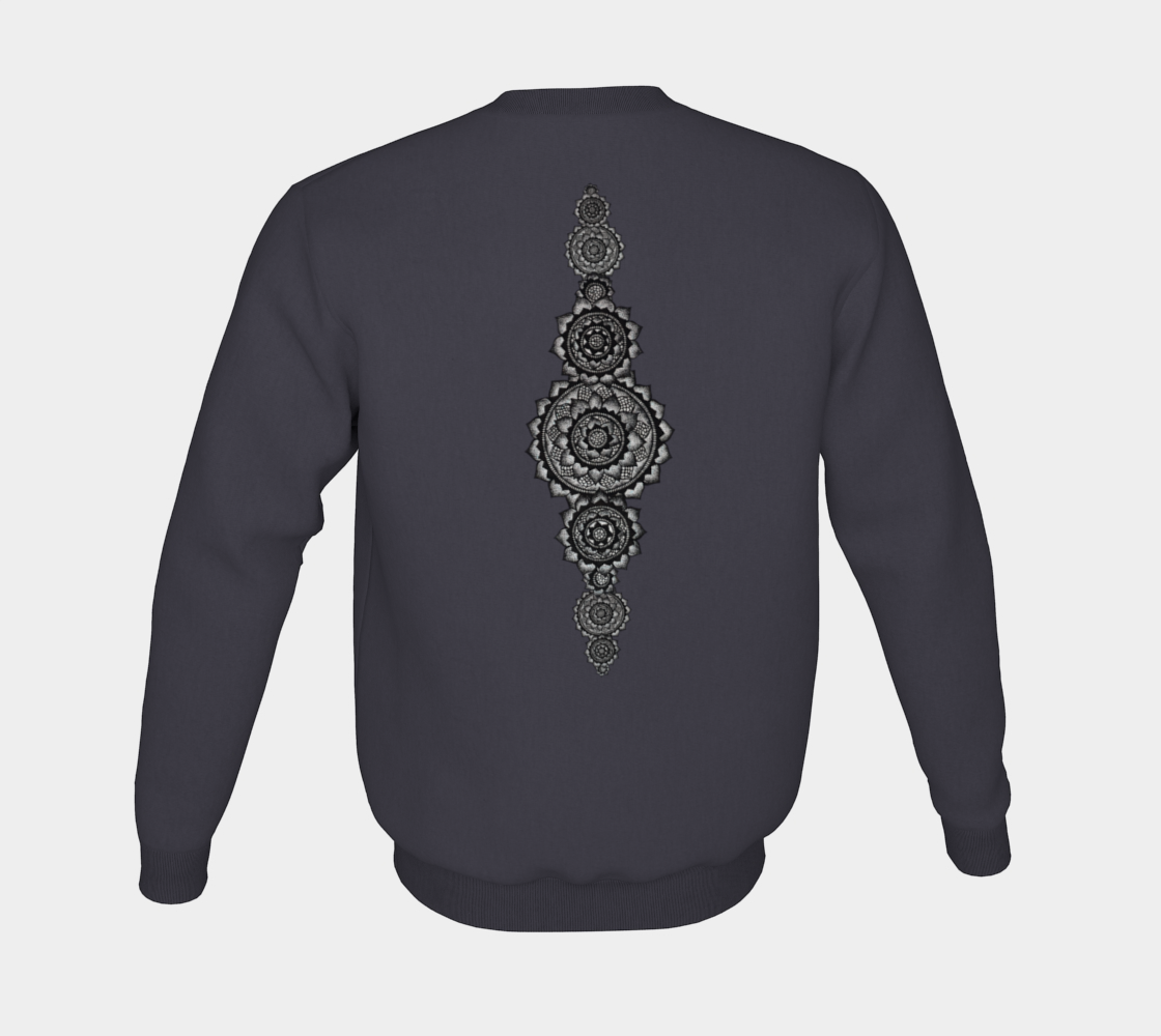 Lotus, lotus flower, yoga, mandala, fleece, crew neck, fall fashion, comfy, casual, winter wear, fashion art, unisex