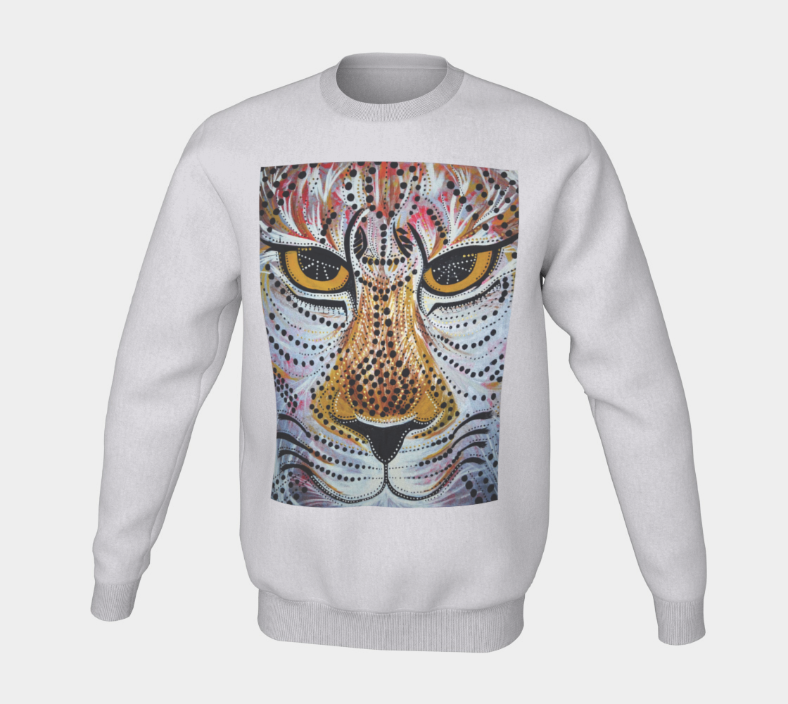 Jaguar, tribal, wild cat, mandala, fleece, fall fashion, comfy, casual, fashion art, unisex, winter wear