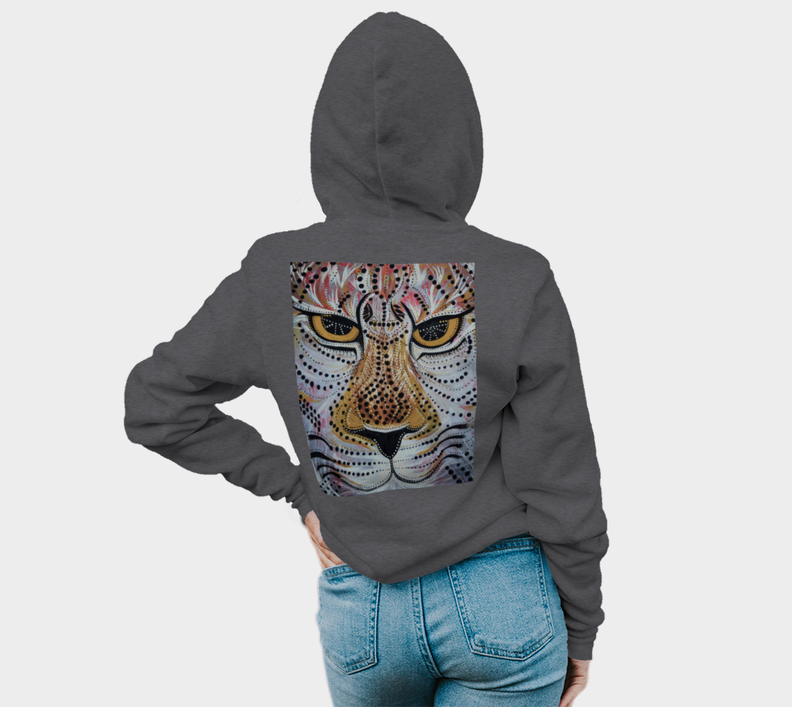 Jaguar, tribal, wild cat, mandala, hoodie, fleece, fall fashion, comfy, casual, fashion art, unisex, winter wear