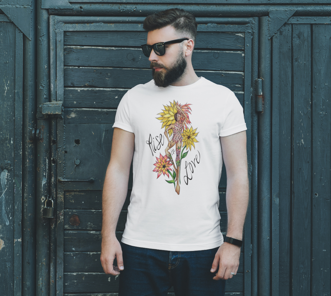 flowers, fashion illustration, figurative art, illustration, t-shirt, tees, crew neck, fall fashion, comfy, casual, fashion art, unisex