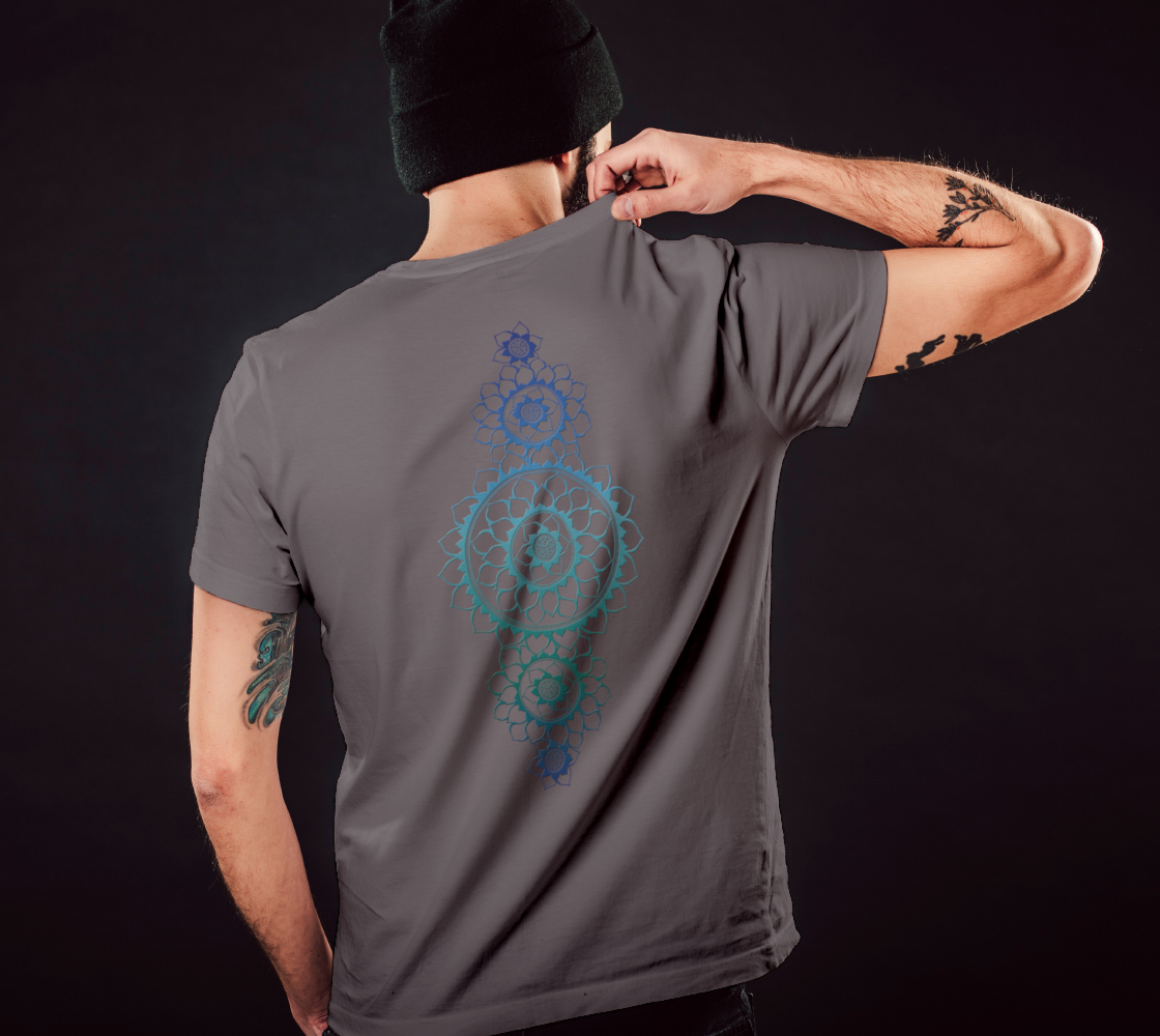 butterfly, animals, blue, mandala, t-shirt, tees, crew neck, fall fashion, winter wear, fashion art, unisex