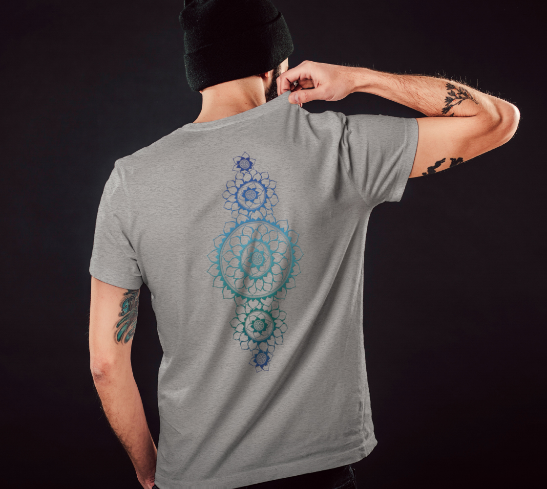 butterfly, animals, blue, mandala, t-shirt, tees, crew neck, fall fashion, winter wear, fashion art, unisex