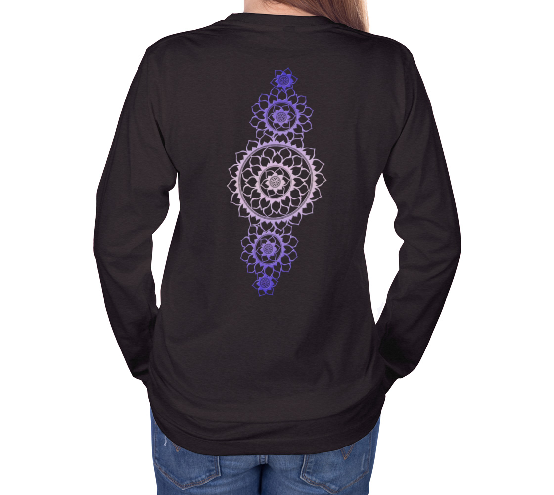 elephant, animals, purple, mandala, crew neck, long sleeve, sweater, fall fashion, winter wear, fashion art, unisex