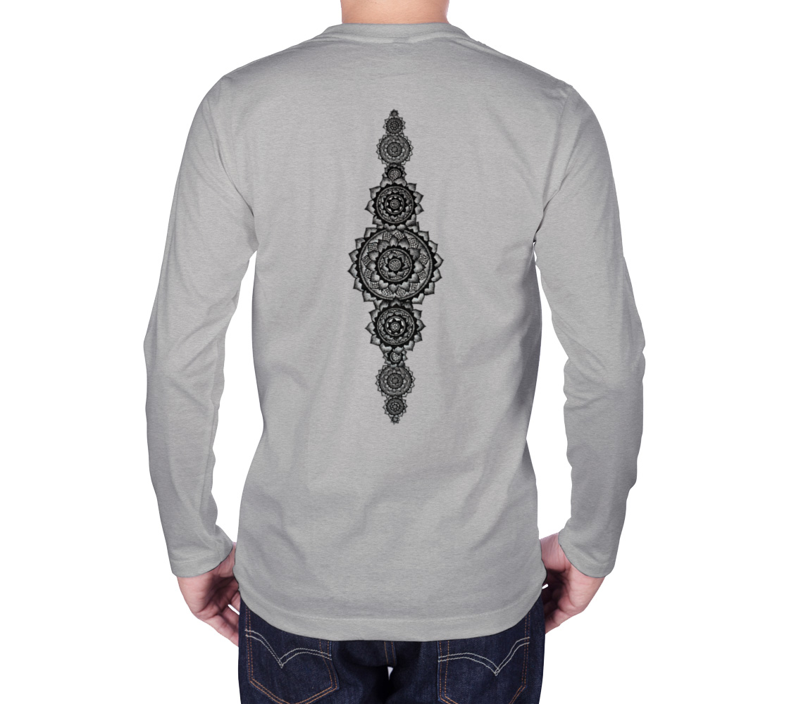 Lotus, lotus flower, yoga, mandala, long sleeve, fall fashion, comfy, casual, winter wear, fashion art, unisex