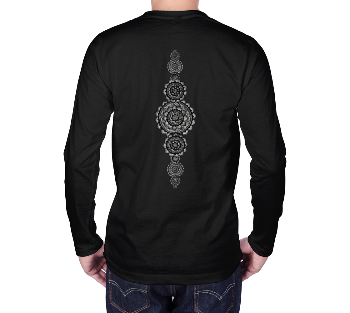 Lotus, lotus flower, yoga, mandala, long sleeve, fall fashion, comfy, casual, winter wear, fashion art, unisex